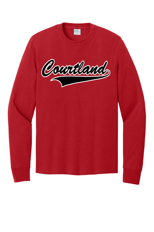 Courtland Baseball Long Sleeve Tee Shirt