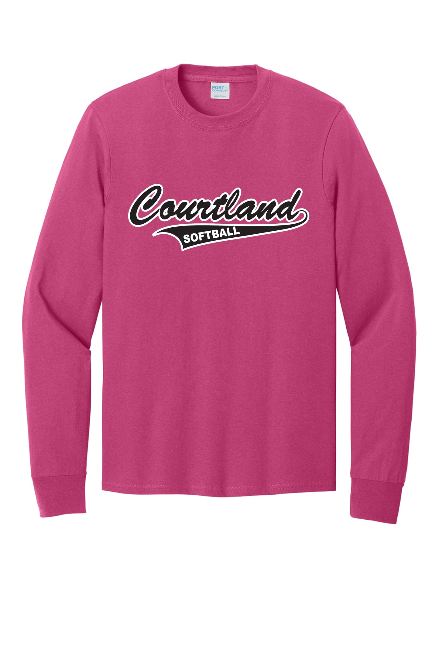 Courtland Softball Long Sleeve Tee Shirt