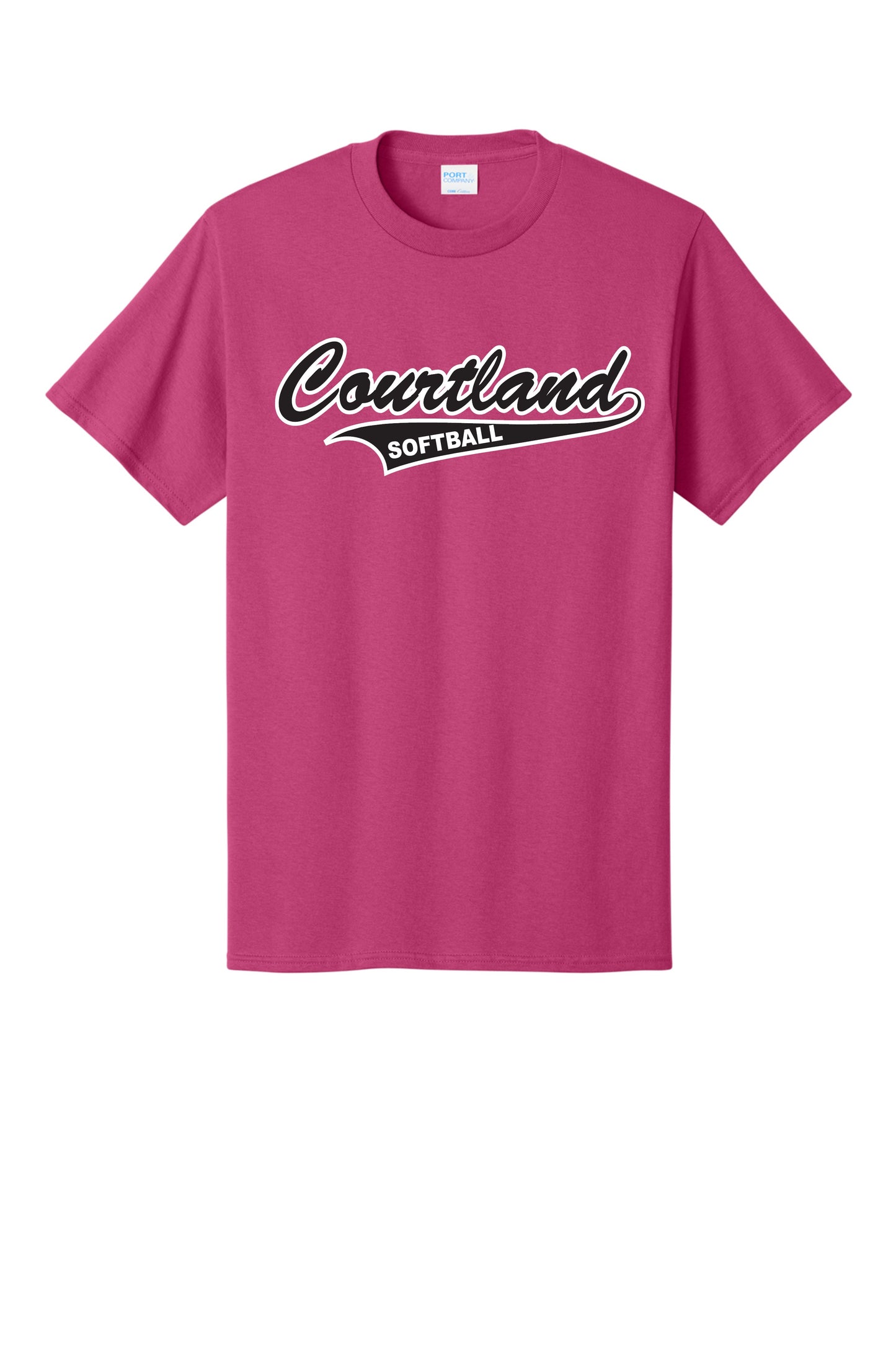 Courtland Softball Short Sleeve Tee Shirt