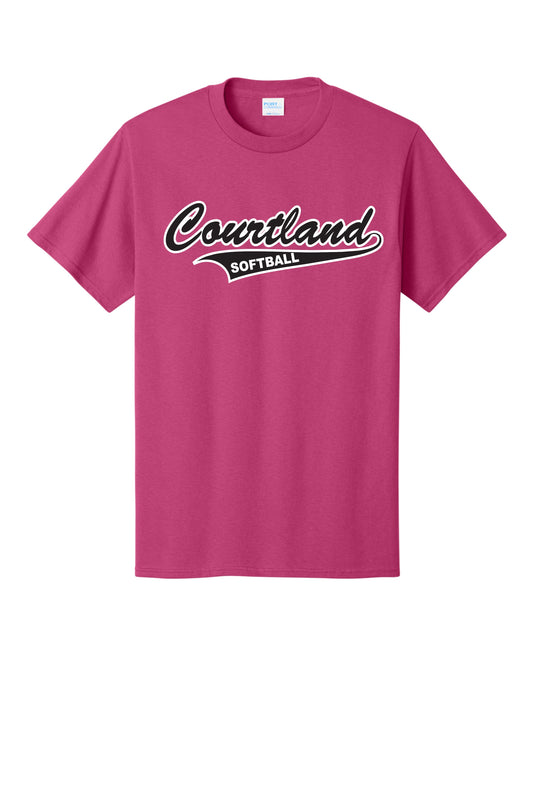 Courtland Softball Short Sleeve Tee Shirt